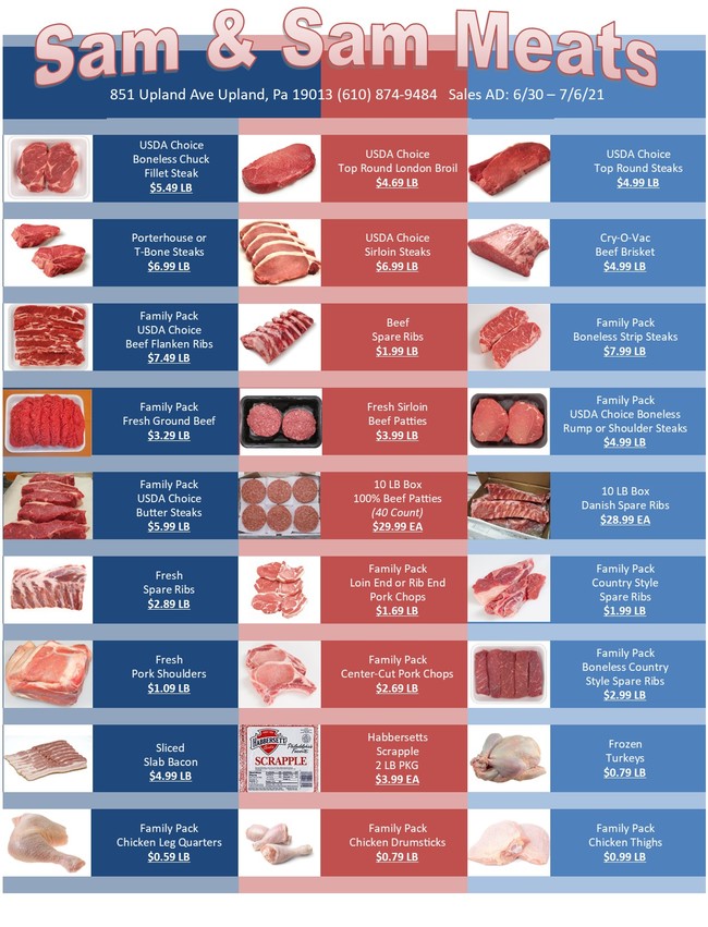 Sam & Sam Meats - Weekly Specials